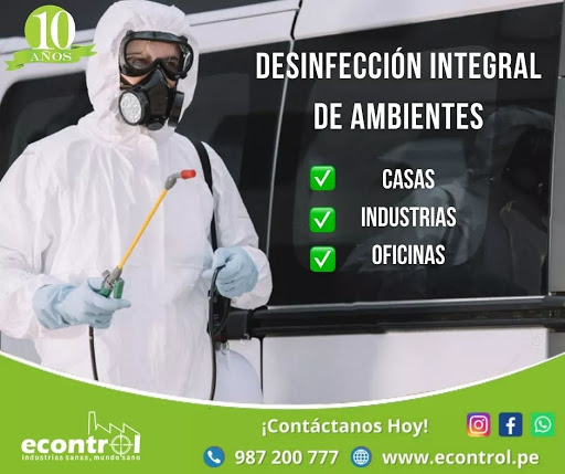 Econtrol Saneamiento Ambiental | Fumigaciones | Control de Plagas| Limpieza de Tanques | Exterminacion de Roedores